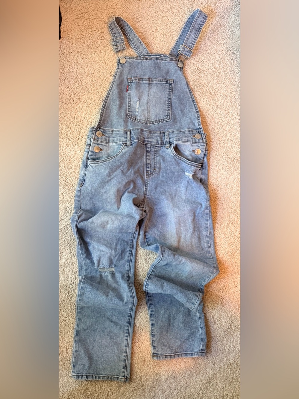 Levi's Faded Blue Women's Denim Overalls